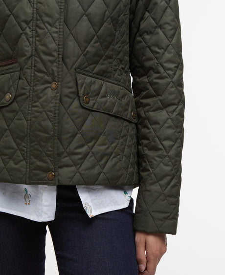 Barbour Crawford Cavalry Quilt, olijf/oude tartan