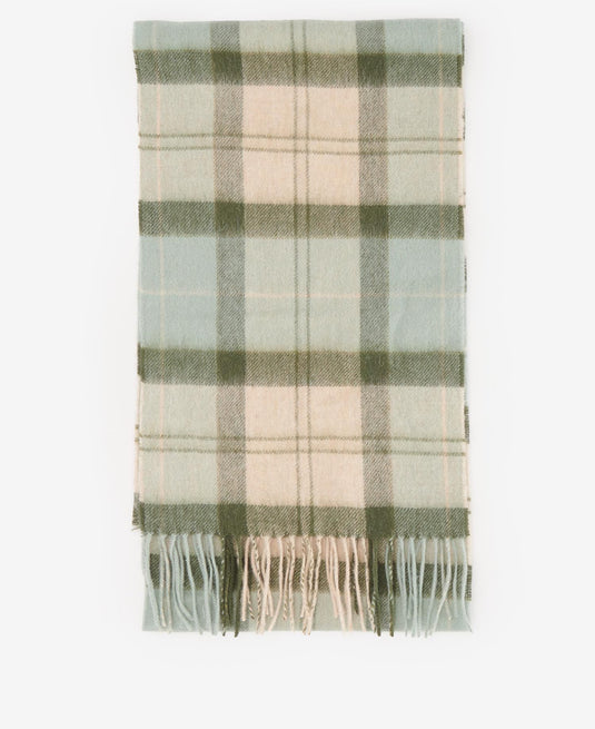 Barbour Tartan Scarf, soft mint