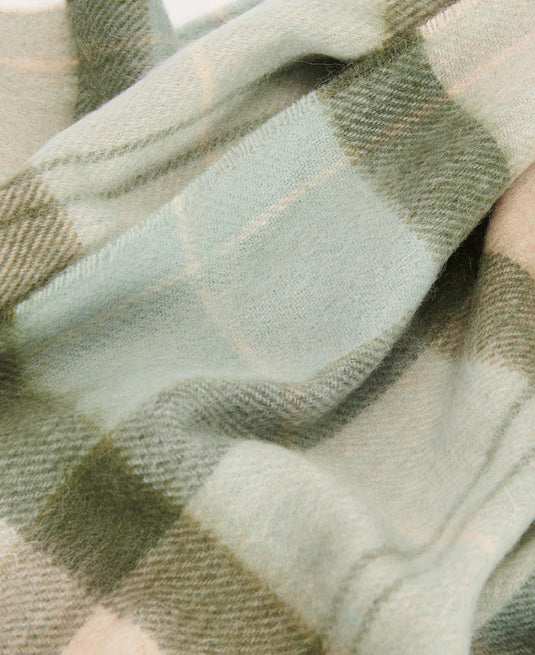 Barbour Tartan Scarf, soft mint