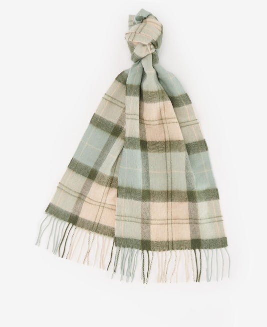 Barbour Tartan Scarf, soft mint