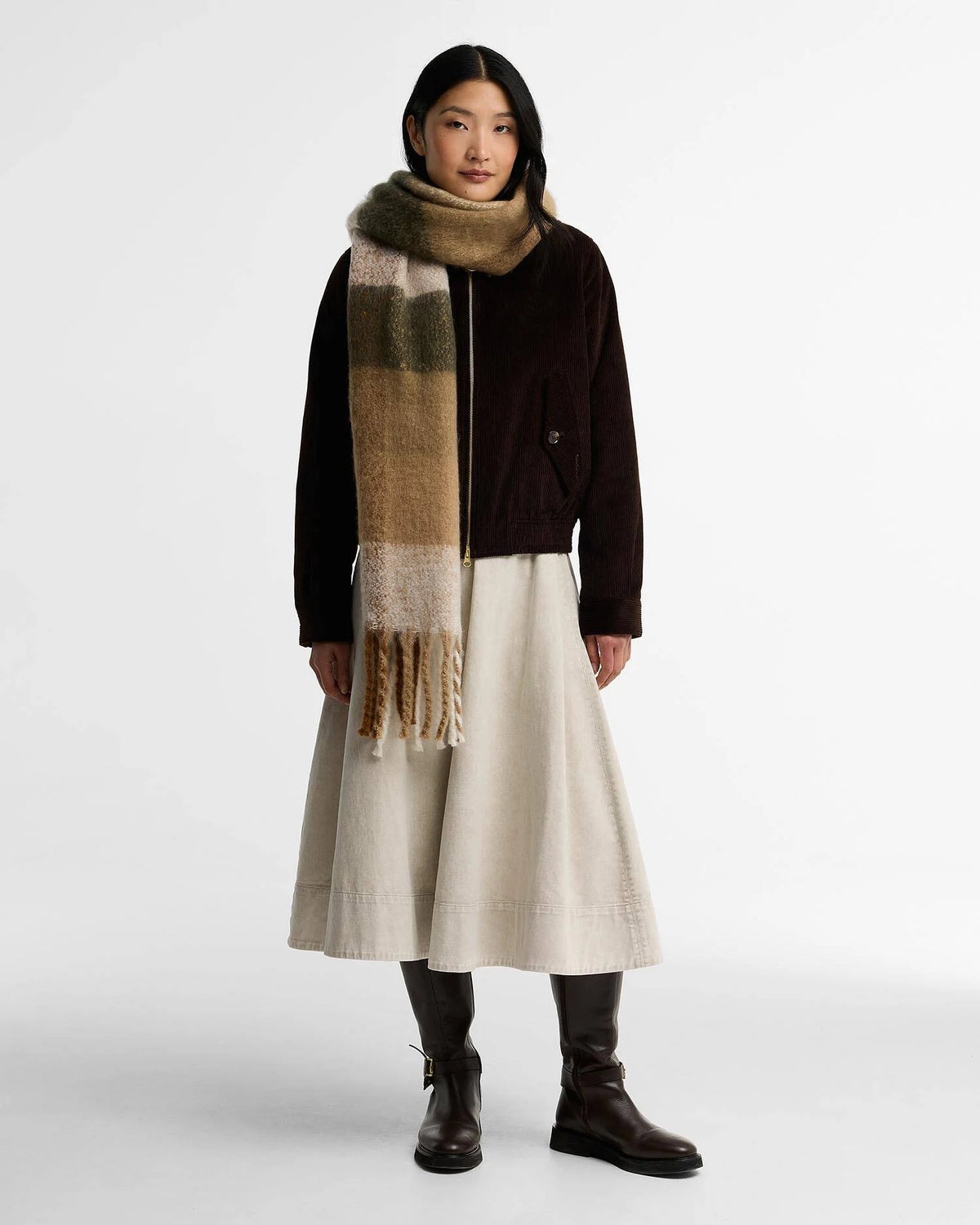 Barbour Marie Scarf, classic beige