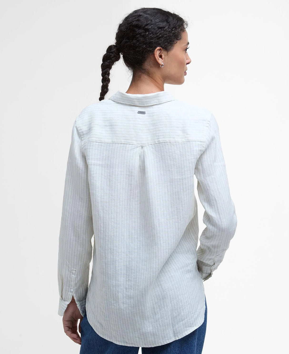 Barbour Marine Shirt, pale aqua stripe