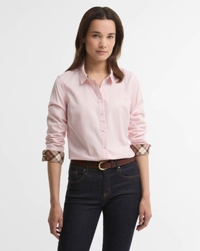 Barbour Derwent Regular Long-Sleeved Shirt Pink/Lt Muted Tartan