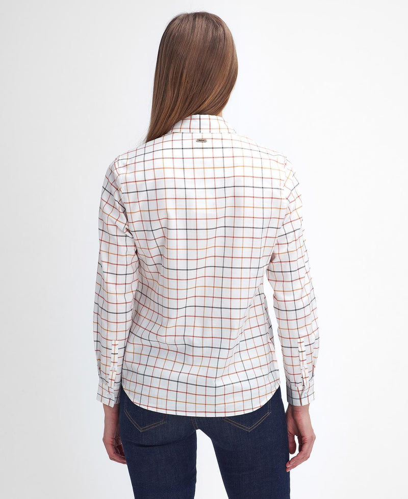 Load image into Gallery viewer, Barbour Triplebar Check Shirt, cloud/spiced pumpkin
