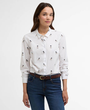 Brambles Shirt - Sketched Dog Print