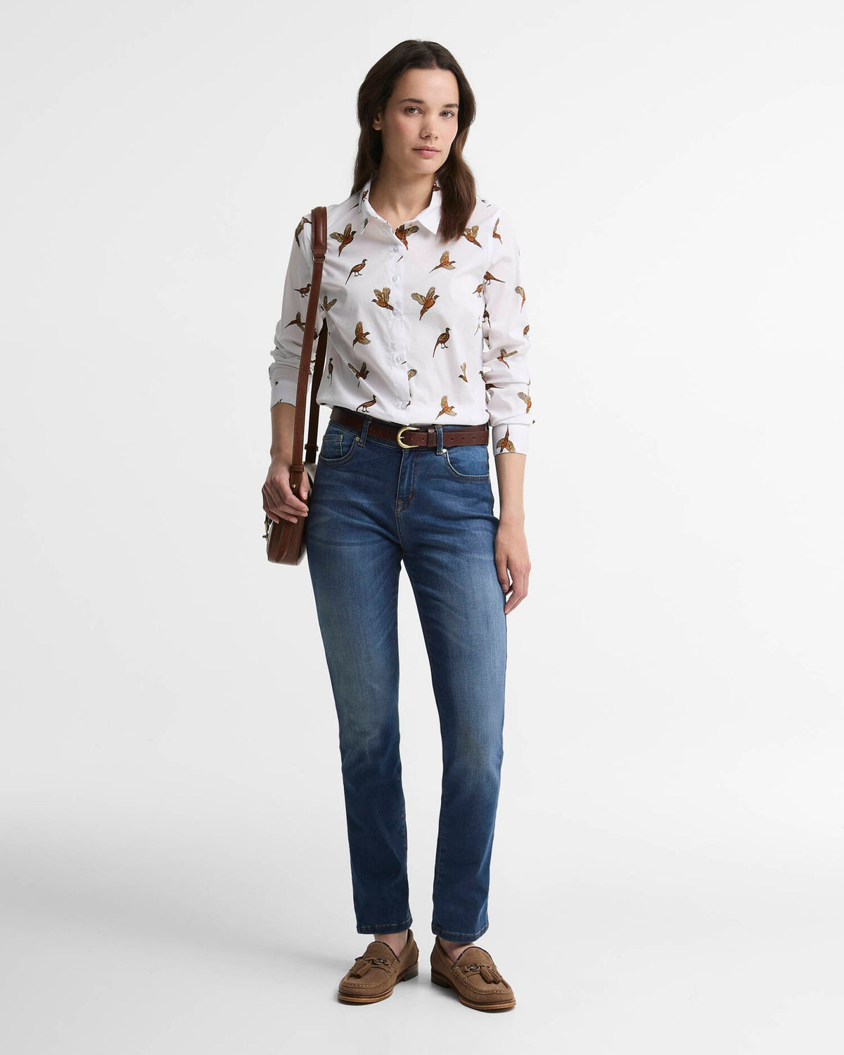 Barbour Brambles Tailored Long-Sleeved Shirt Multi Bird