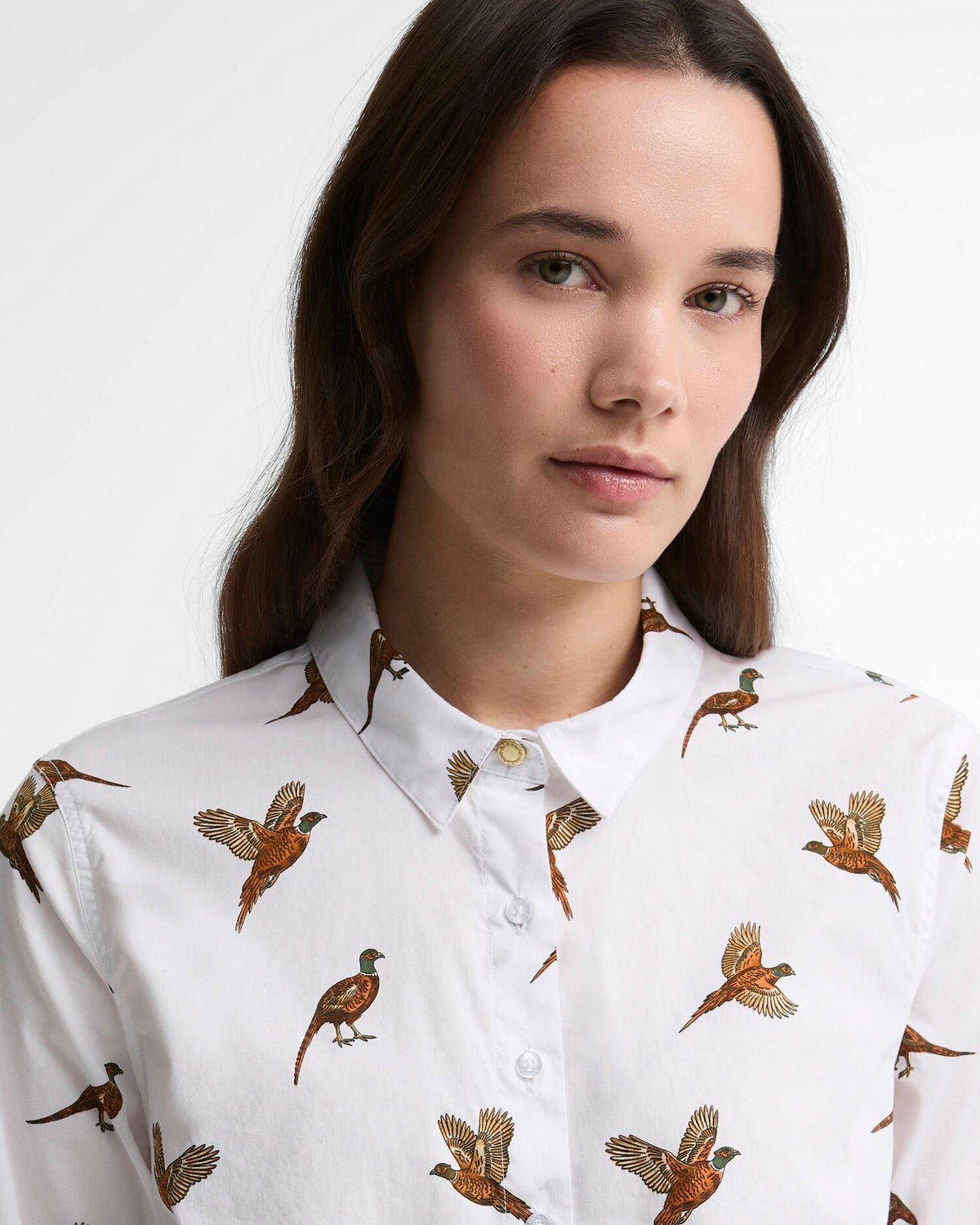 Barbour Brambles Tailored Long-Sleeved Shirt Multi Bird