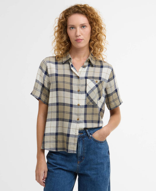 Fern Shirt - Dress Navy Tartan