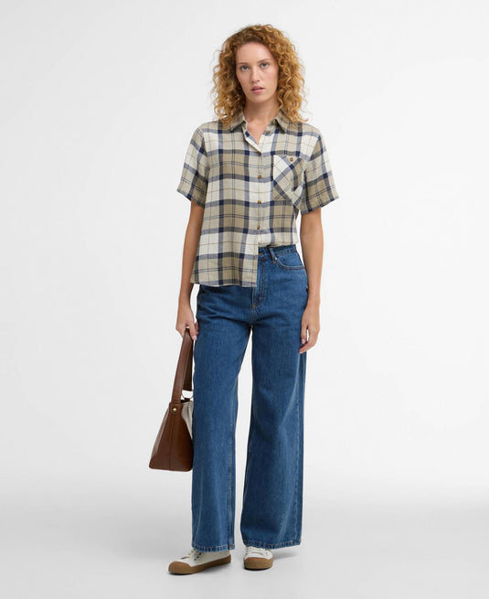 Fern Shirt - Dress Navy Tartan