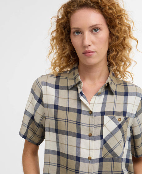 Fern Shirt - Dress Navy Tartan