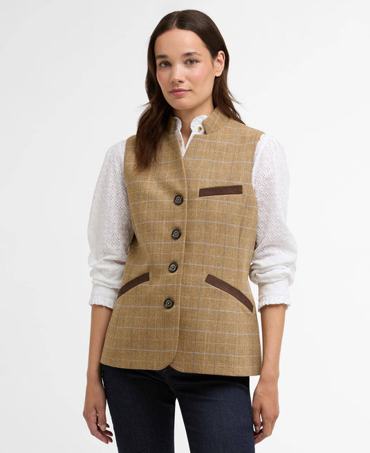 Petunia Tailored Gilet - Soft Blue