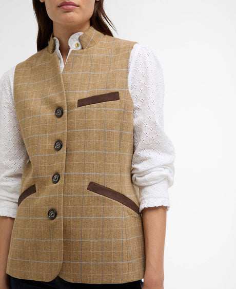Petunia Tailored Gilet - Soft Blue