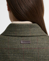 Barbour Joyce Wool Gilet Olive Price Of Wales Check