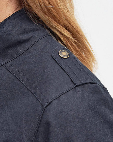Barbour Winter Defence Wax Jacket, navy/classic