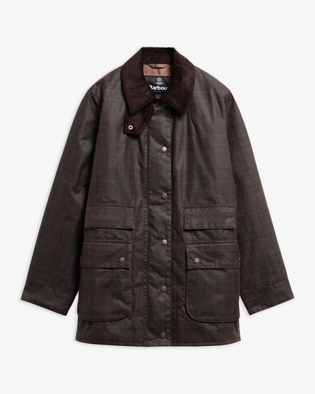 Barbour Modern Checked Border Wax Jacket