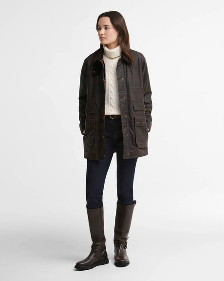 Barbour Modern Checked Border Wax Jacket