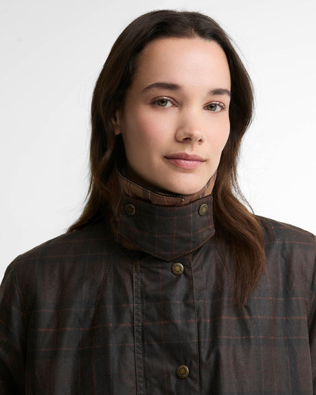 Barbour Modern Checked Border Wax Jacket