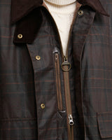 Barbour Modern Checked Border Wax Jacket