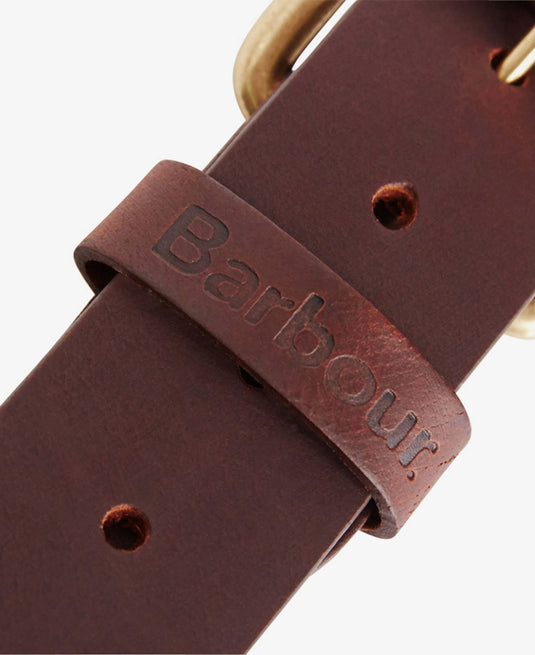 Barbour Allanton Matt Leather Belt, brown