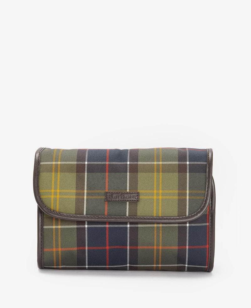 Load image into Gallery viewer, Barbour Tartan Hanging Washbag
