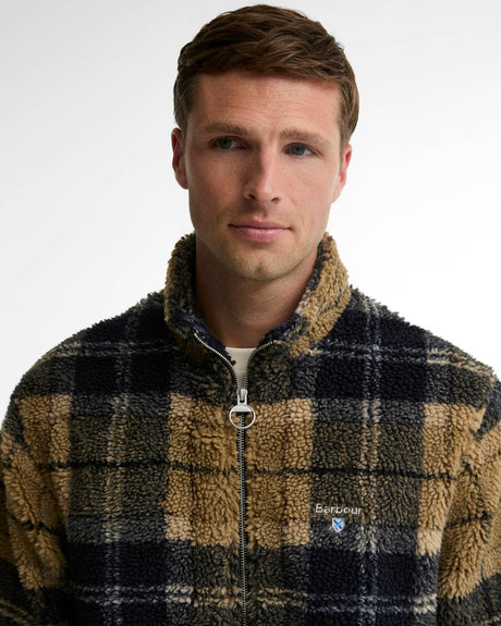 Barbour Tartan Sherpa Fleece Birchwood Dress Tartan