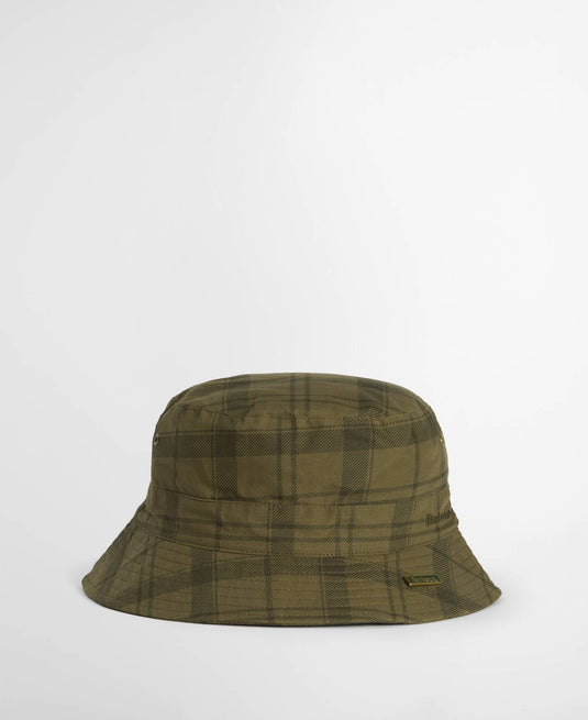Tartan Transport Bucket Hat - Dusky Green Tartan