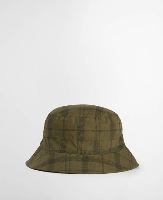 Tartan Transport Bucket Hat - Dusky Green Tartan