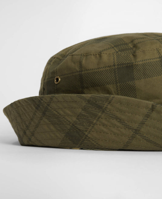 Tartan Transport Bucket Hat - Dusky Green Tartan