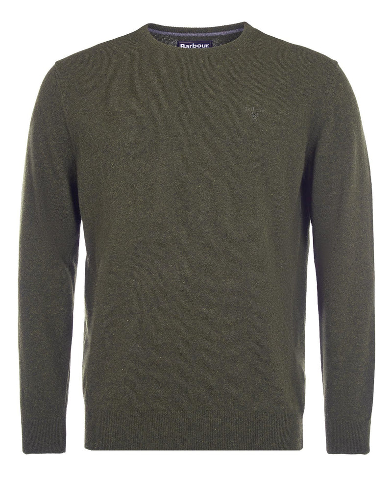 Load image into Gallery viewer, Barbour Essential Lambswool Crew Neck, seaweed
