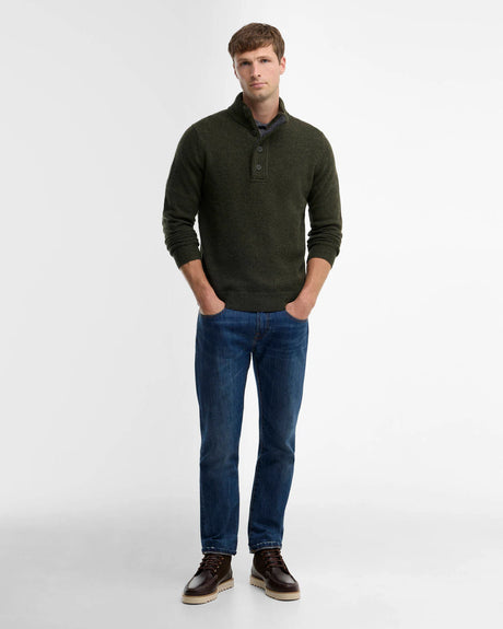 Barbour Essential Patch Half Zip, seaweed