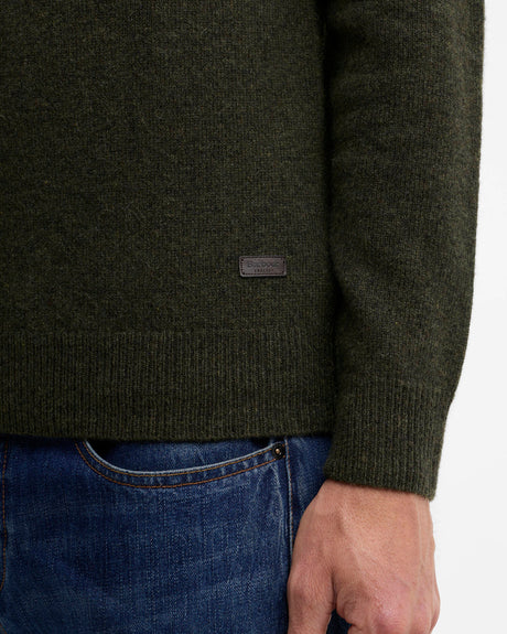 Barbour Essential Patch Half Zip, seaweed