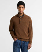 Barbour Essential Patch Half Zip, bracken