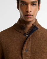 Barbour Essential Patch Half Zip, bracken
