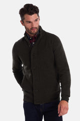 Barbour Essential Patch Zip Through Jumper, seaweed