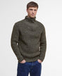 Barbour New Tyne Quarter-Zip Jumper Derby Tweed