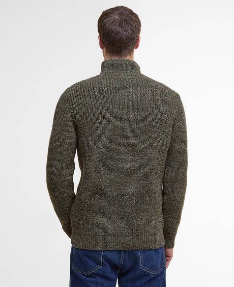 Barbour New Tyne Quarter-Zip Jumper Derby Tweed