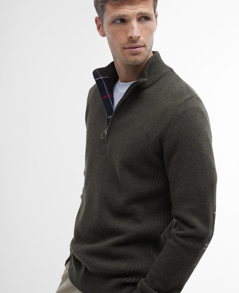 Afbeelding laden in Galerijviewer, Barbour Holden Half Zip, dark green
