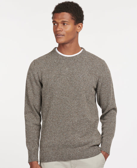 Barbour Tisbury Crew Neck Jumper, fog