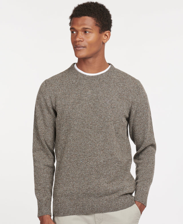 Barbour Tisbury Crew Neck Jumper, fog