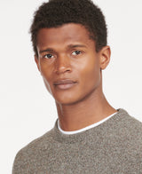 Barbour Tisbury Crew Neck Jumper, fog