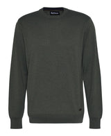 Barbour Bayfield Knitted Crew Jumper, mid olive