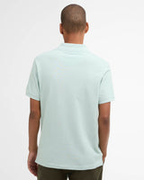 Barbour Tartan Pique Polo Shirt, mint blue