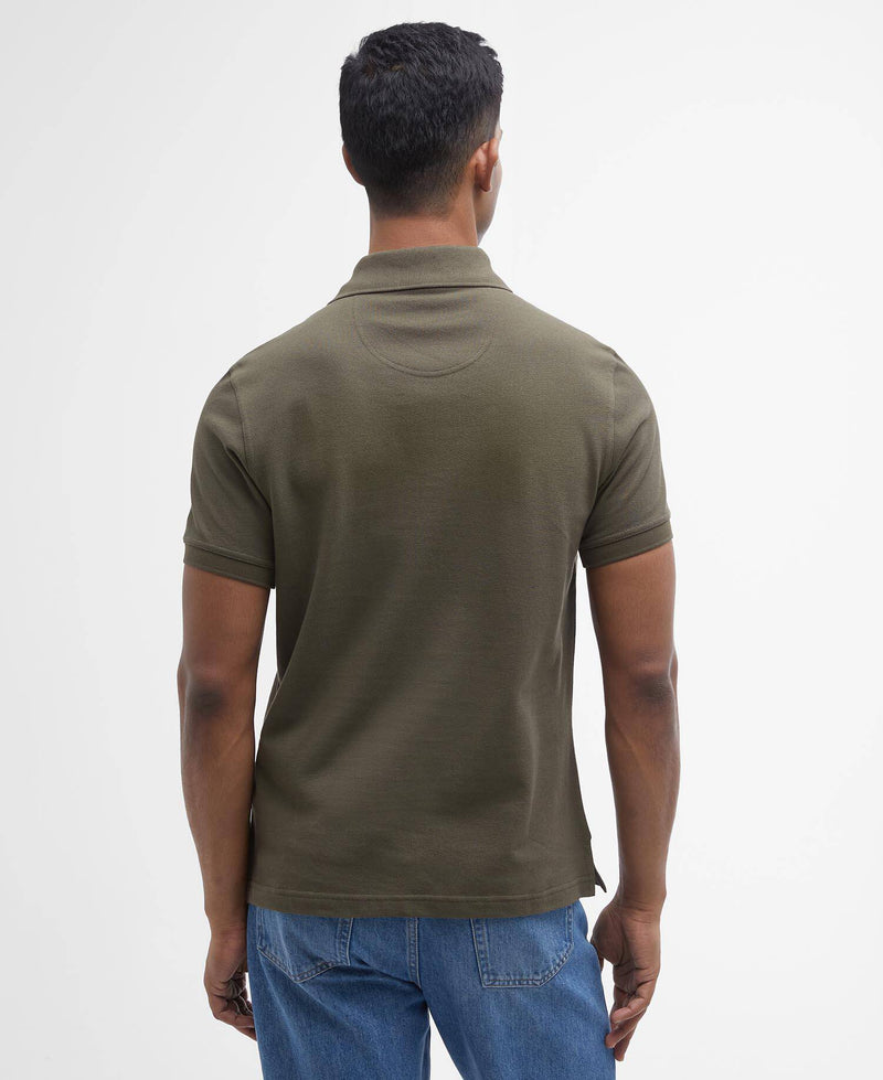 Afbeelding laden in Galerijviewer, Tartan Pique Polo Shirt - Dark Olive
