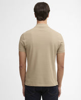 Tartan Pique Polo Shirt - Washed Stone/Dress