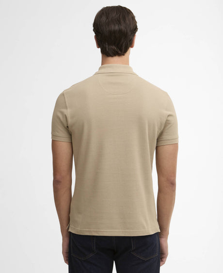 Tartan Pique Polo Shirt - Washed Stone/Dress