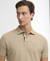 Tartan Pique Polo Shirt - Washed Stone/Dress