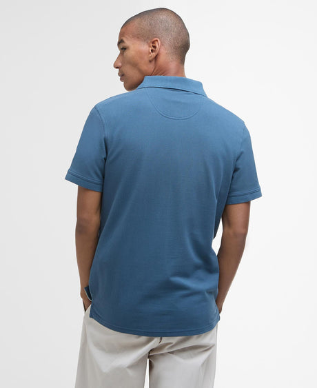 Barbour Lightweight Sports Polo Shirt, dusk blue