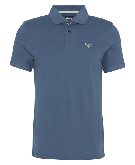 Barbour Lightweight Sports Polo Shirt, dusk blue