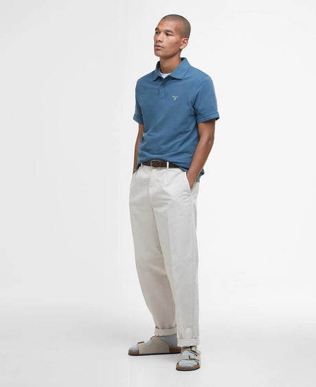 Barbour Lightweight Sports Polo Shirt, dusk blue