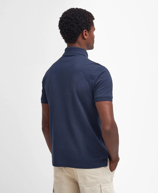 Barbour Lightweight Sports Polo Shirt, navy